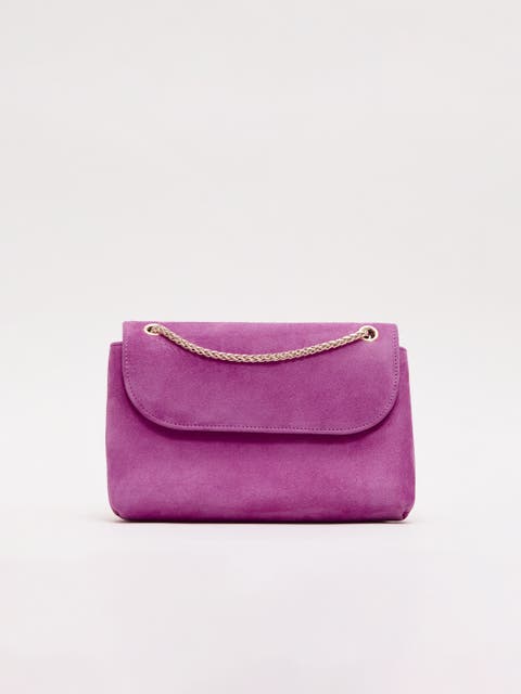 Suede Clutch Bag