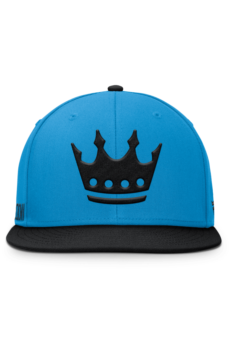 FANATICS Men's Fanatics Blue Charlotte FC Sitter Snapback Hat, Alternate, color, 