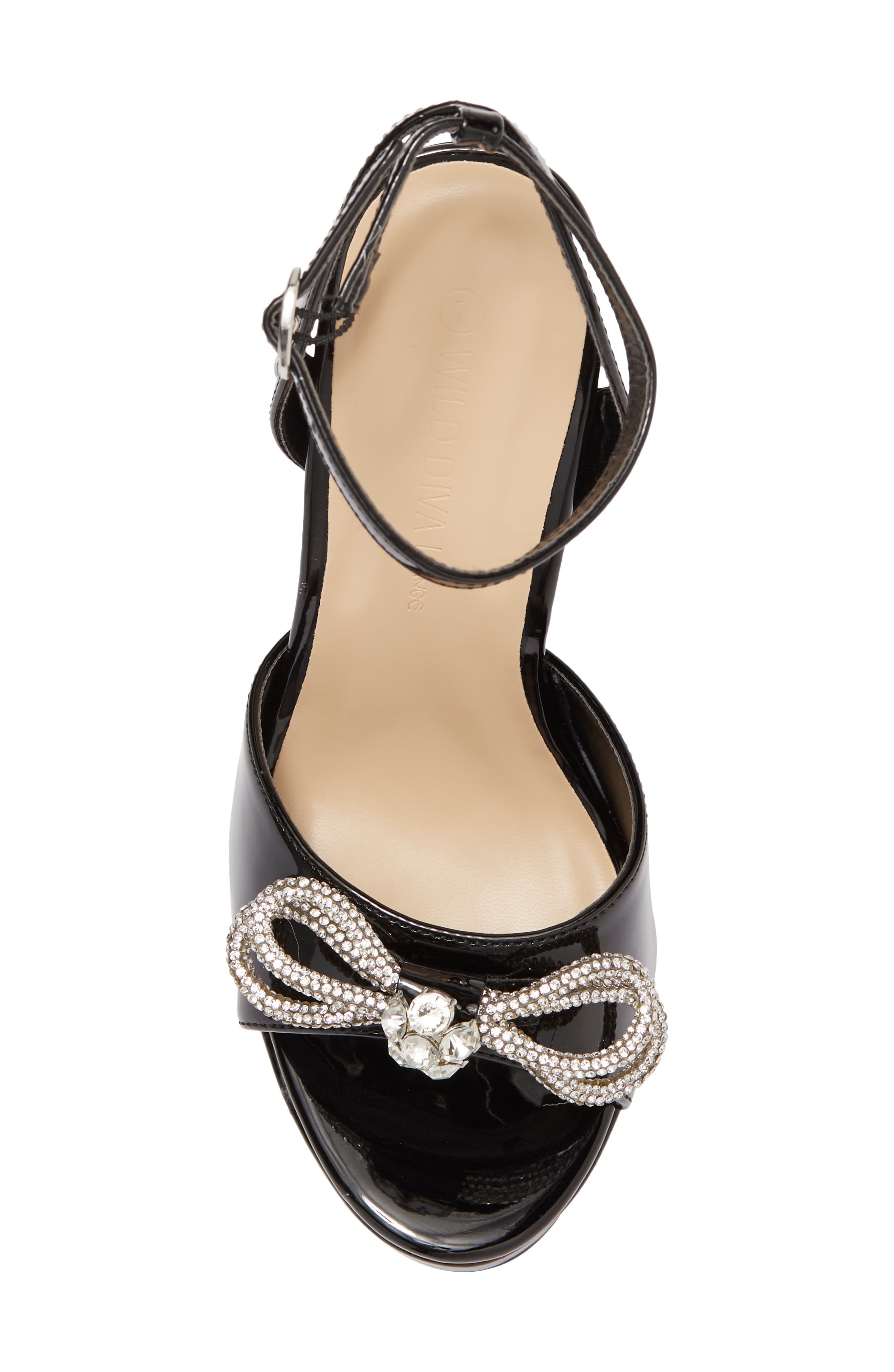 WILD DIVA LOUNGE Platform Ankle Strap Sandal, Alternate, color, 