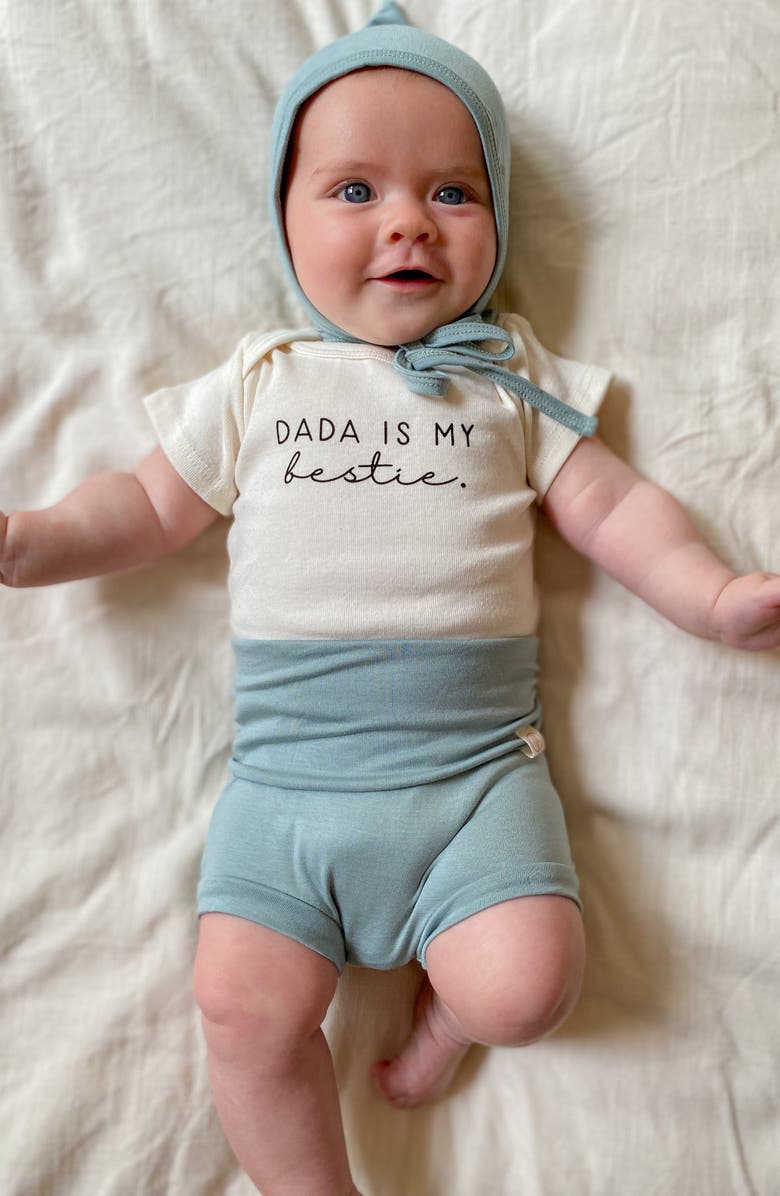 Tenth & Pine Dada Is My Bestie Organic Cotton Bodysuit, Alternate, color,