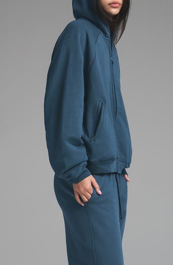 Relaxed French Terry Zip Hoodie