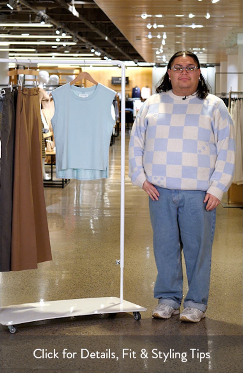 Pleat Back Cotton Muscle Tank, sales video thumbnail