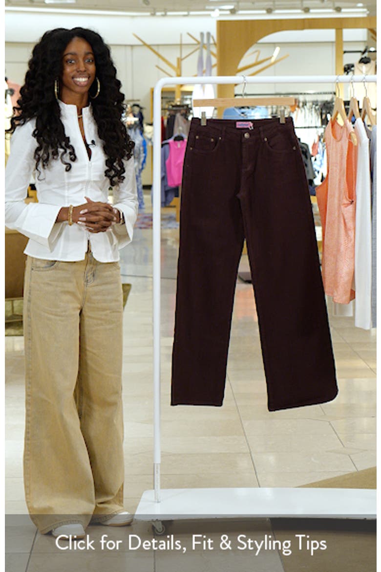 Roman Slouchy Low Rise Wide Leg Jeans video