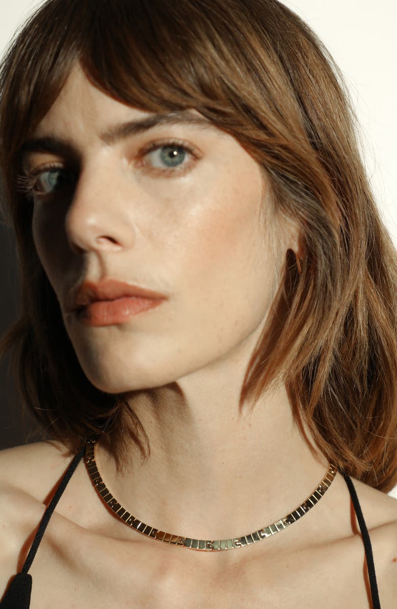 IVI Los Angeles Slim Slot Chain Necklace, Alternate, color, Yellow Gold