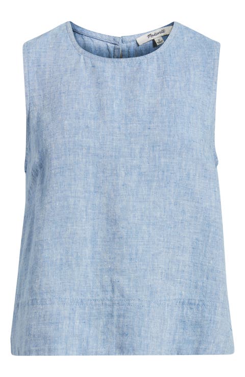 Suki Sleeveless Linen Top