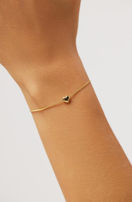 Ana Luisa Lana Heart Charm Bracelet In Gold