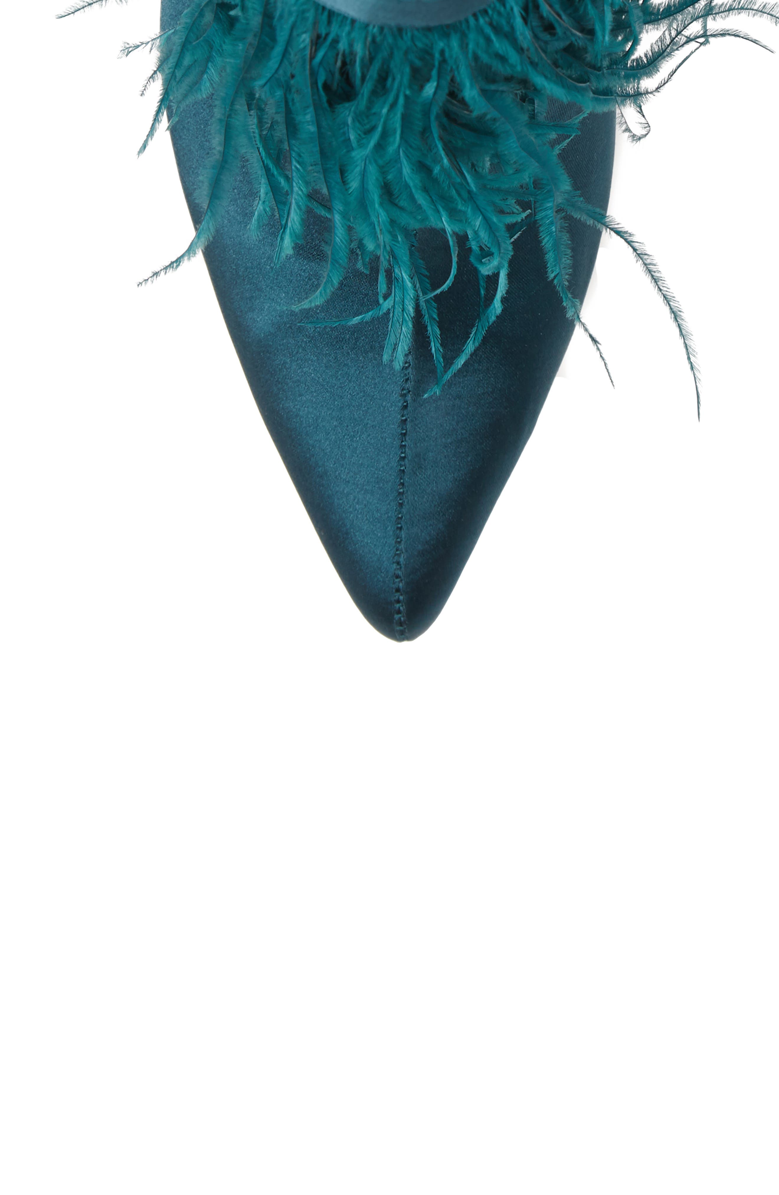 Danella Feather Bootie, Alternate, color, PINE SATIN