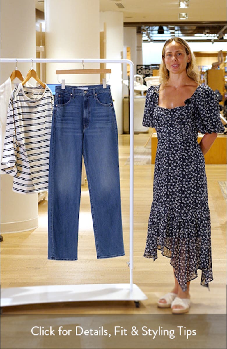 Tunnel Vision Sneak High Waist Straight Leg Jeans