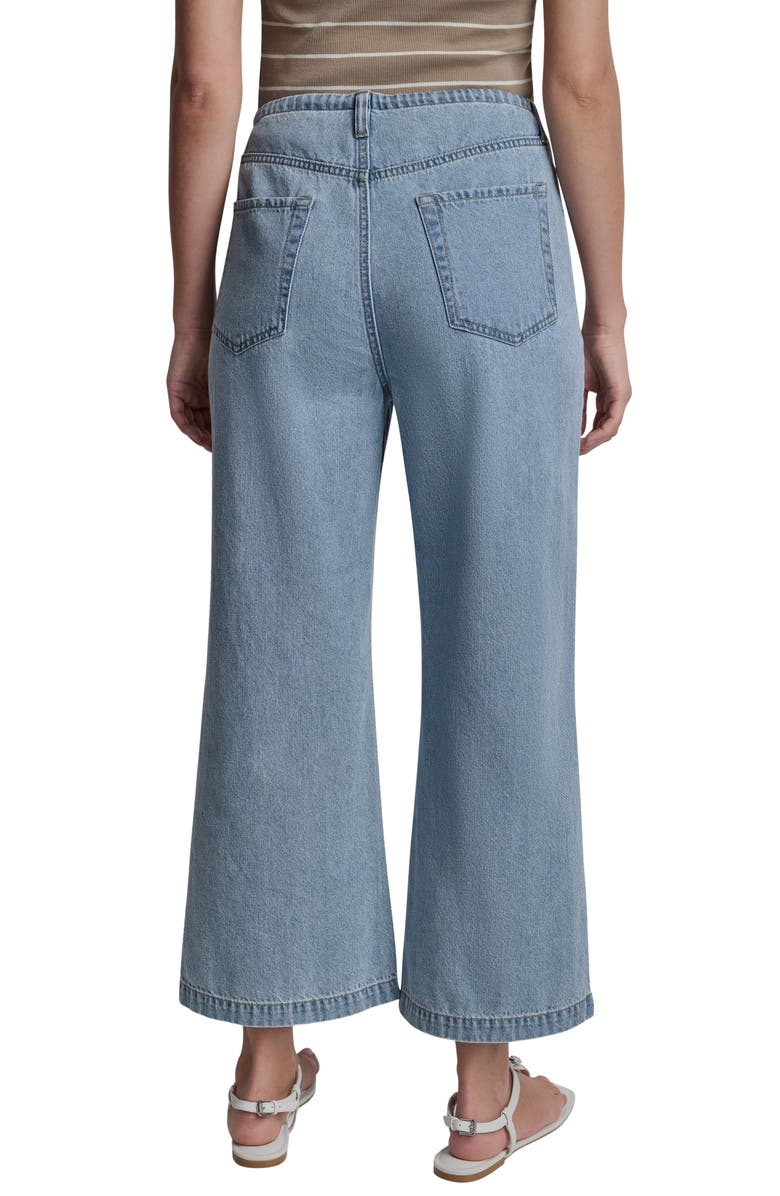 DKNY Jeans Mid Rise Wide Leg Jeans, Alternate, color, Brighton