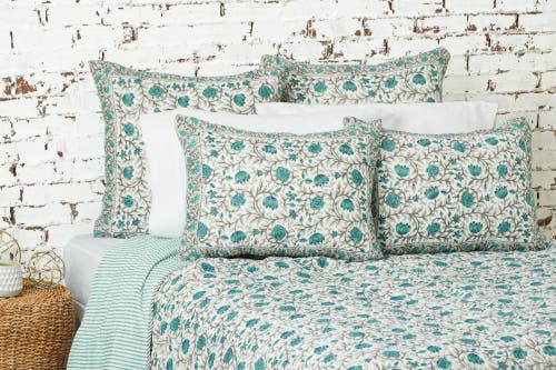 Carol & Frank Victory Surf Cotton Standard Pillow Sham In Multi