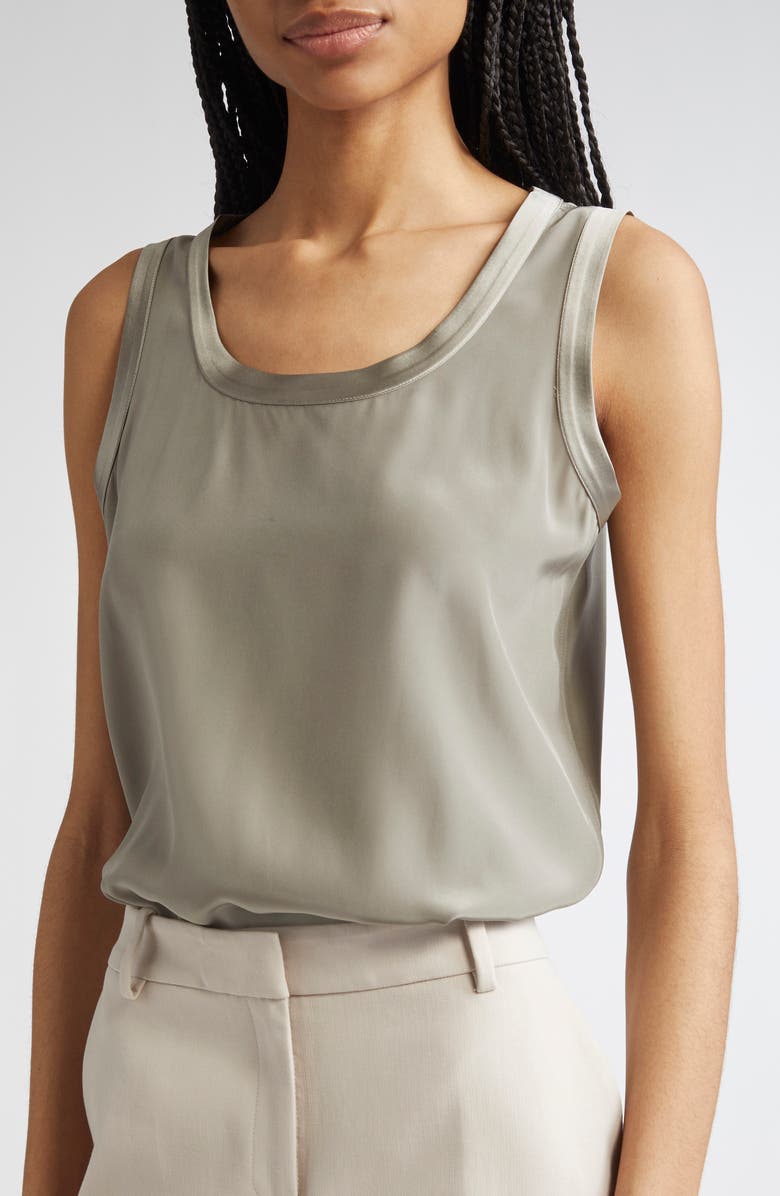 Lafayette 148 New York Perla Reversible Silk Blouse, Alternate, color, 