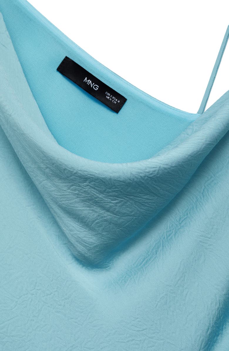 MANGO Asymmetric Sleeveless Dress, Alternate, color, Sky Blue