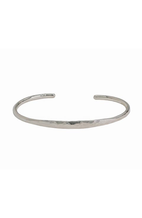 Simpli Cuff - Flat Hammered Top