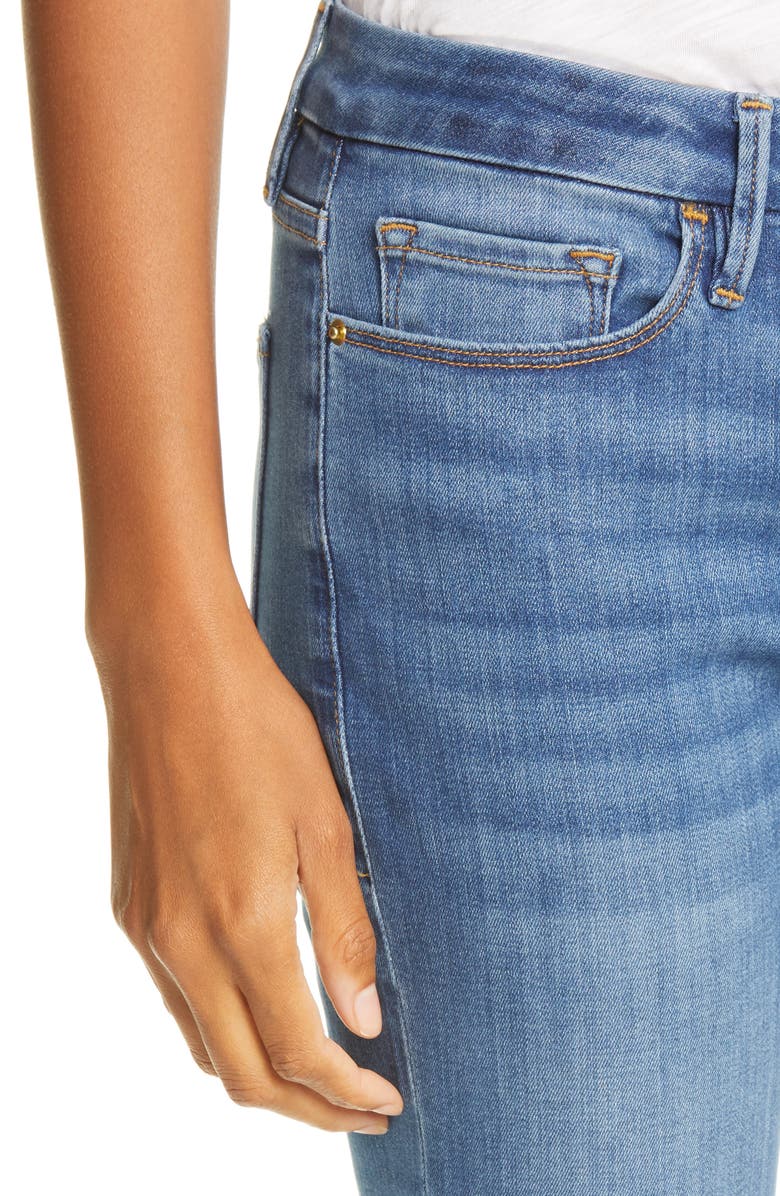 FRAME Le Crop Mini Boot High Waist Jeans, Alternate, color, Poe