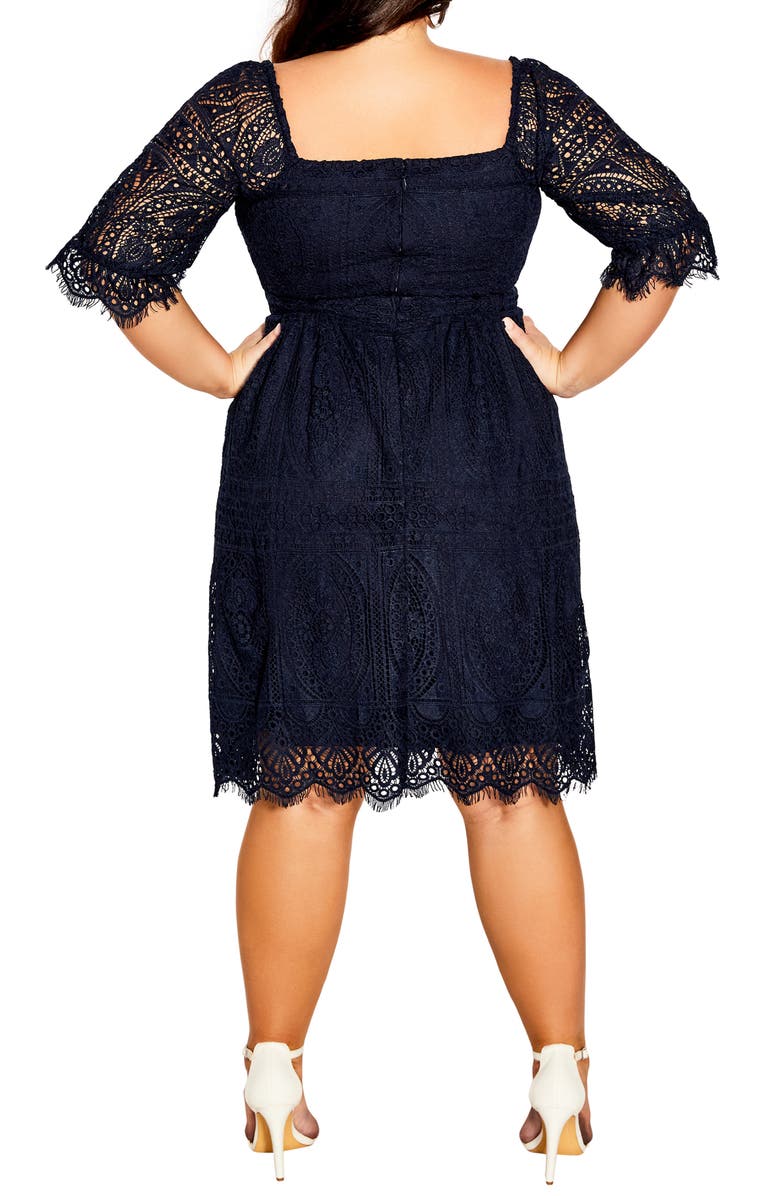 chinese dress ladies City Chic Women's Plus Size Sweet Love Lace Dress, Magenta, 14 at Amazon  Women's Clothing store main image 0
