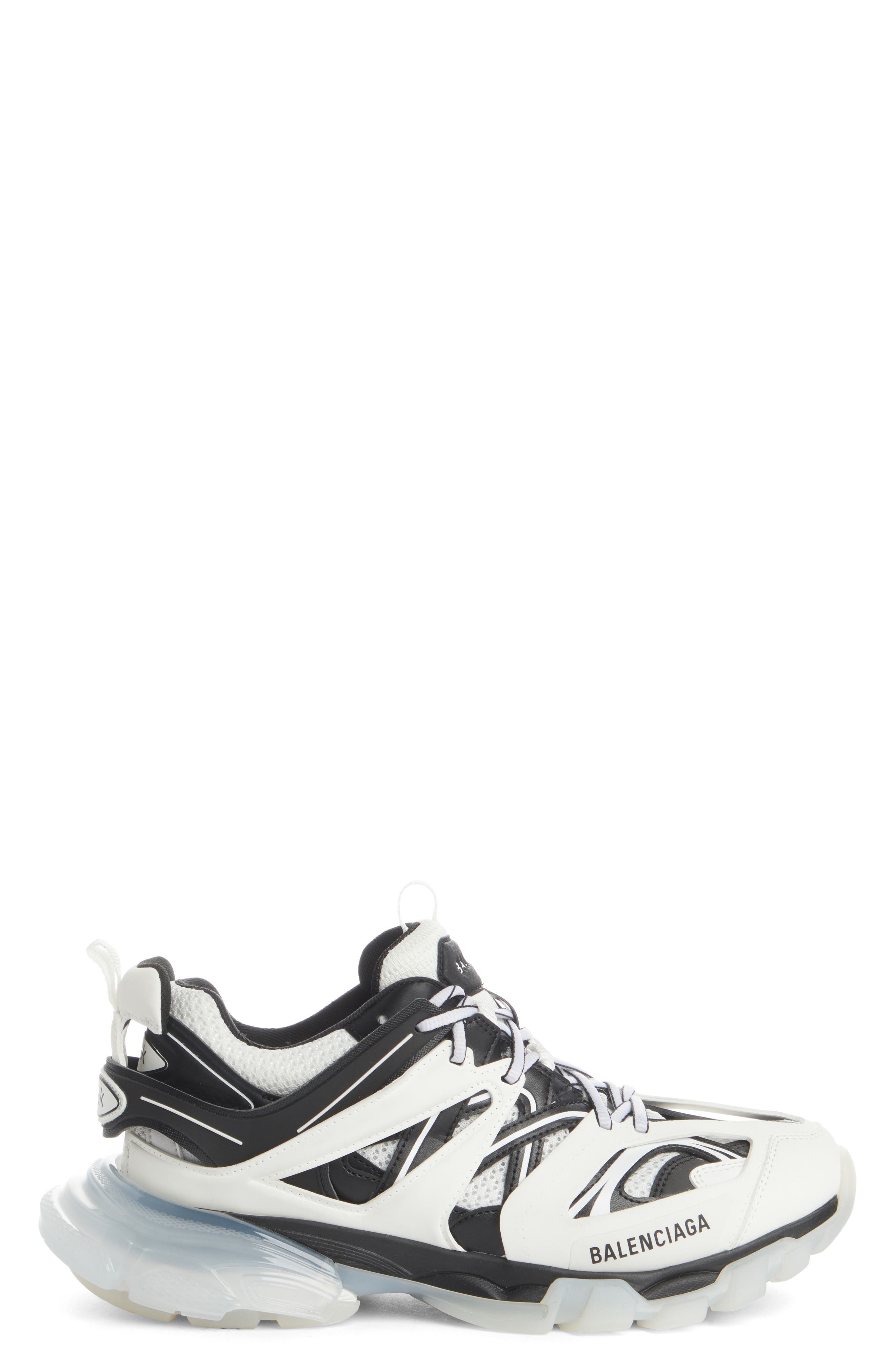 Balenciaga Track Bicolor Clear Sole Sneaker, Alternate, color, 