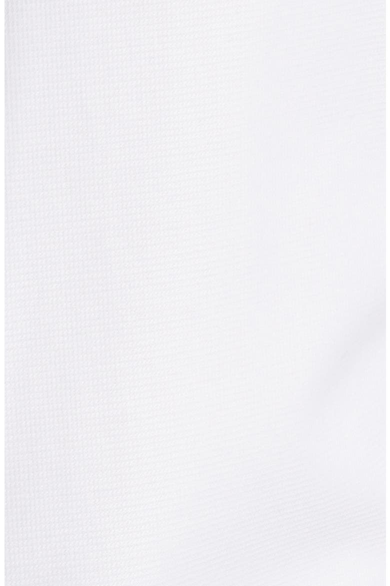 Non-Iron Clifton Weave Cutaway Slim Fit Shirt Single Cuff, Alternate, color, WHITE