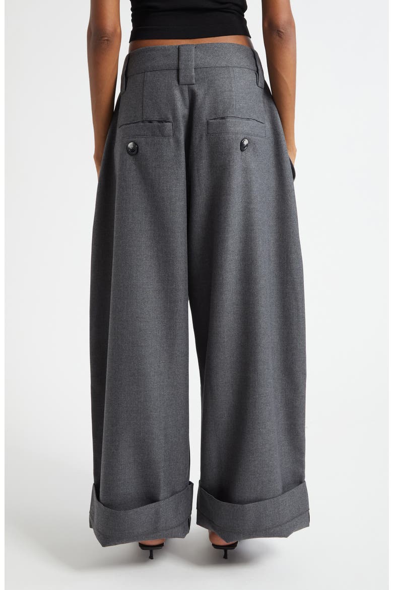 Vaquera Baby Pleated Low Waist Wide Leg Trousers (Women) | Nordstrom