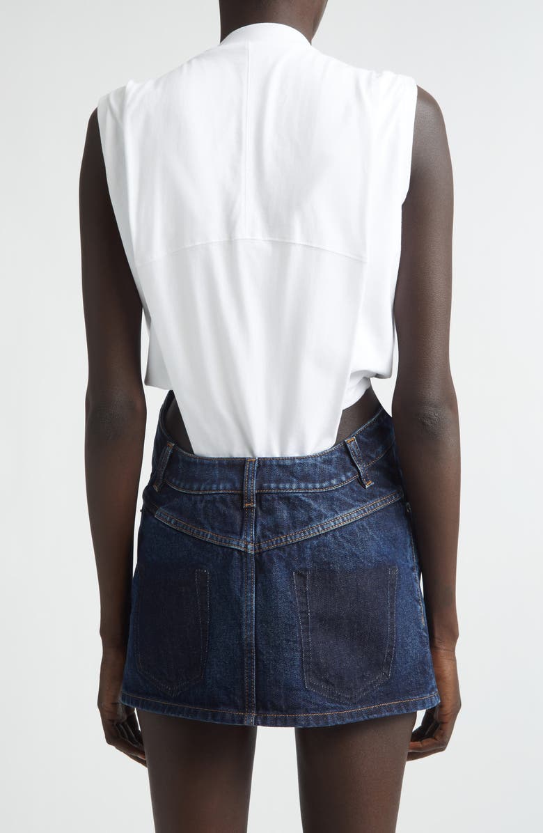 Jean Paul Gaultier Twisted Bodysuit, Alternate, color, White