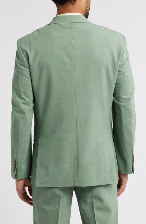 Nordstrom Henrik Trim Fit Stretch Italian Wool Suit Separate Jacket In Green