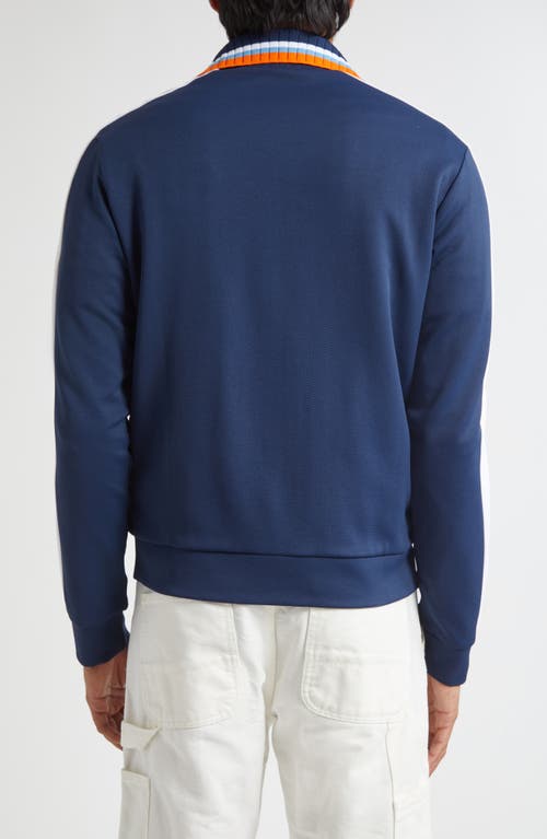 Casablanca Ribbed Collar Side Pockets Track Jacket In Multi