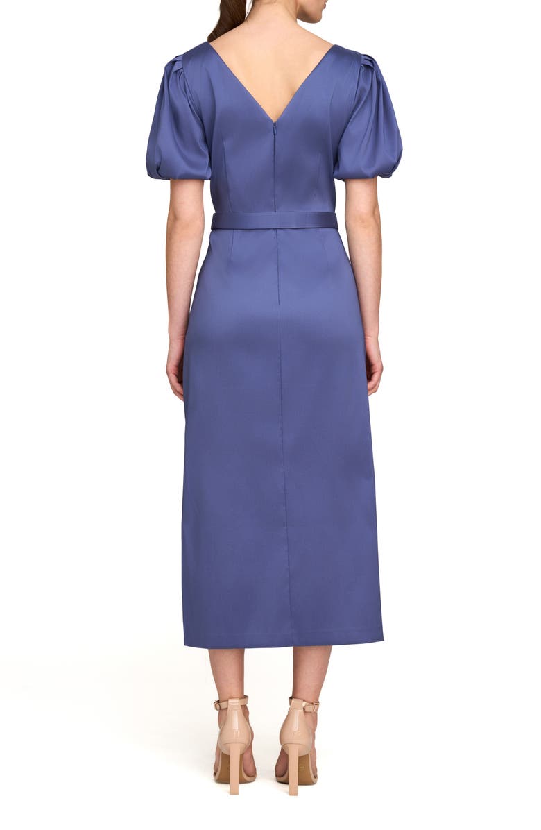 Kay Unger Chiara Sheath Evening Dress, Alternate, color, Indigo