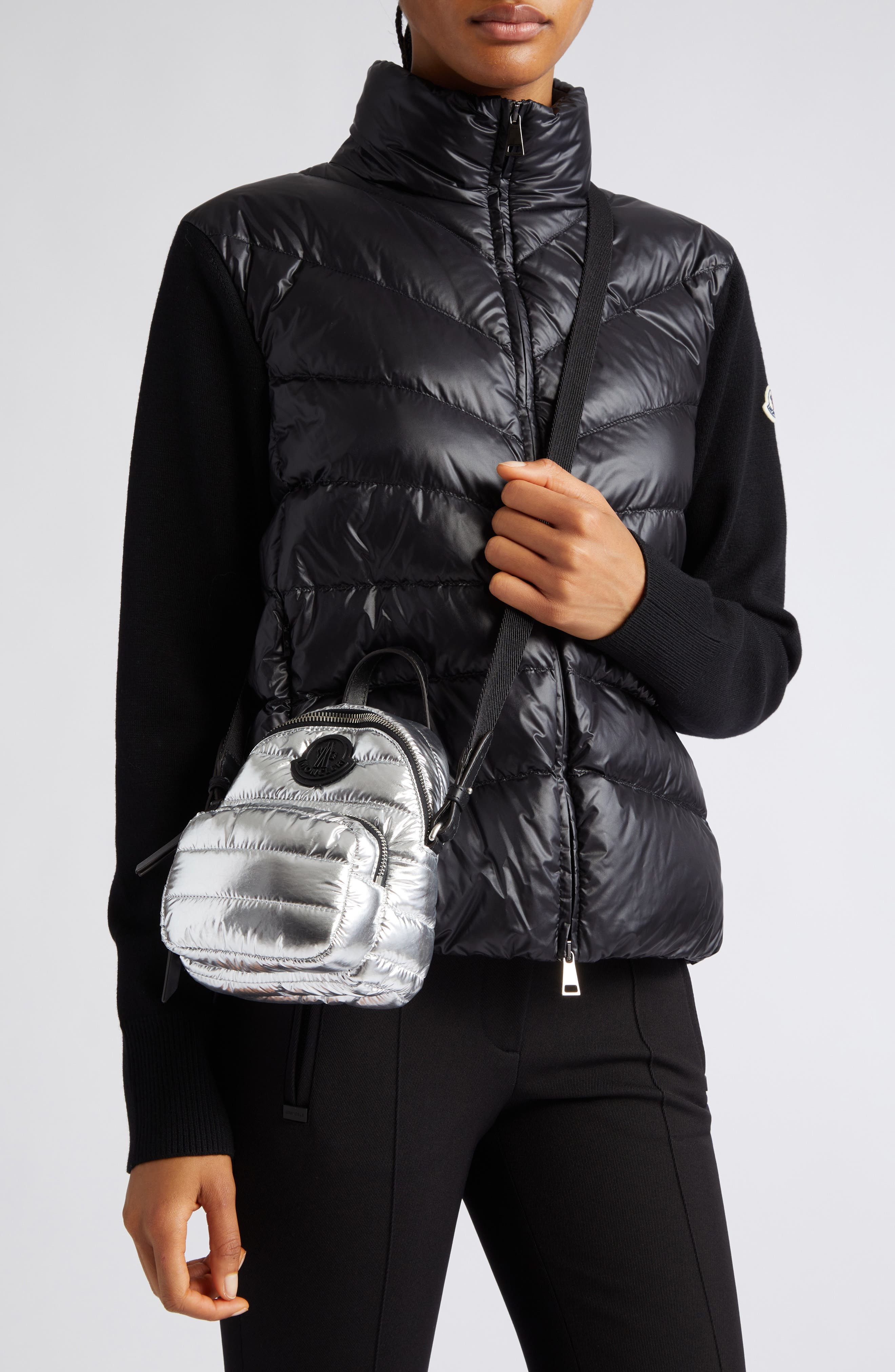 Moncler Small Kilia Puffer Crossbody Bag, Alternate, color, 