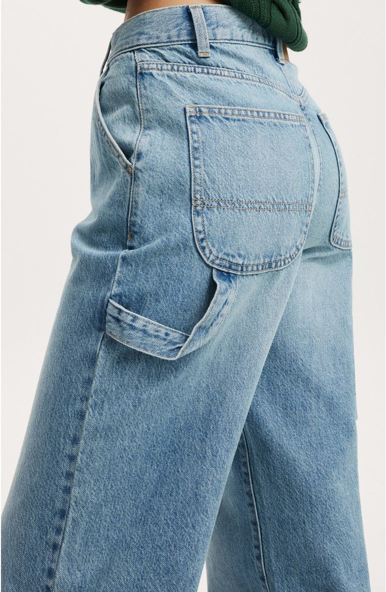 Cotton On Women's Loose Straight Jean, Alternate, color, Bells Blue Carpenter