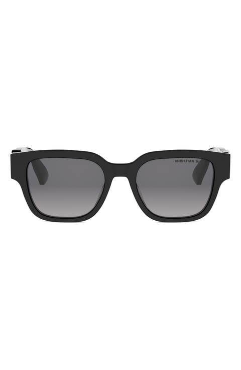 'DiorOblique S1F 53mm Square Sunglasses