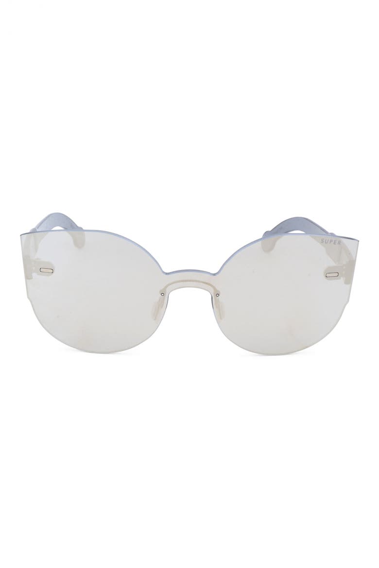 51mm Butterfly Sunglasses, Main, color, WHITE