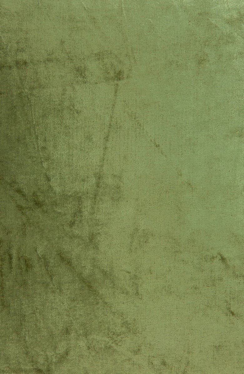 PARKLAND COLLECTION Sphene Velvet Accent Pillow, Alternate, color, Olive