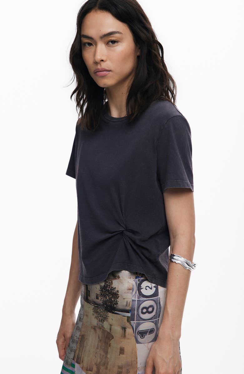 Desigual Collage 2-in-1 T-Shirt & Slipdress Set, Alternate, color, Beige