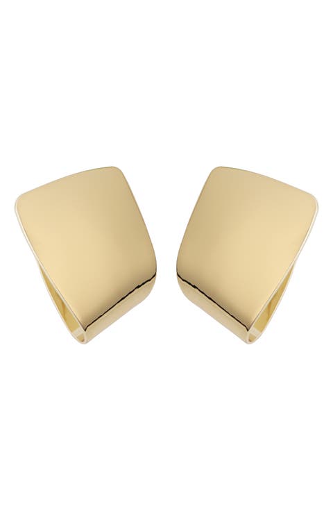 Foldover Hoop Earrings