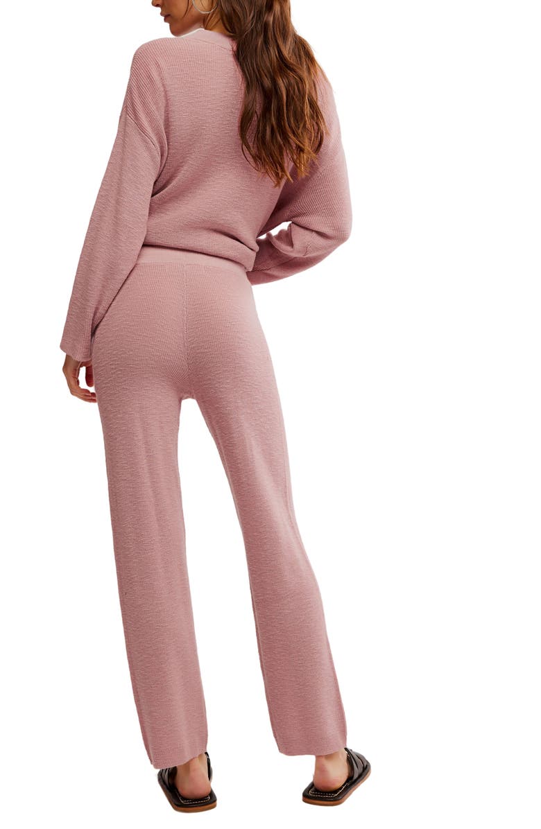 Free People Malibu Sweater & Pants Set, Alternate, color, Pale Mauve