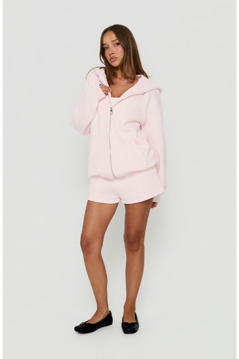 Rossalie Fleece Shorts, Alternate, color, PINK