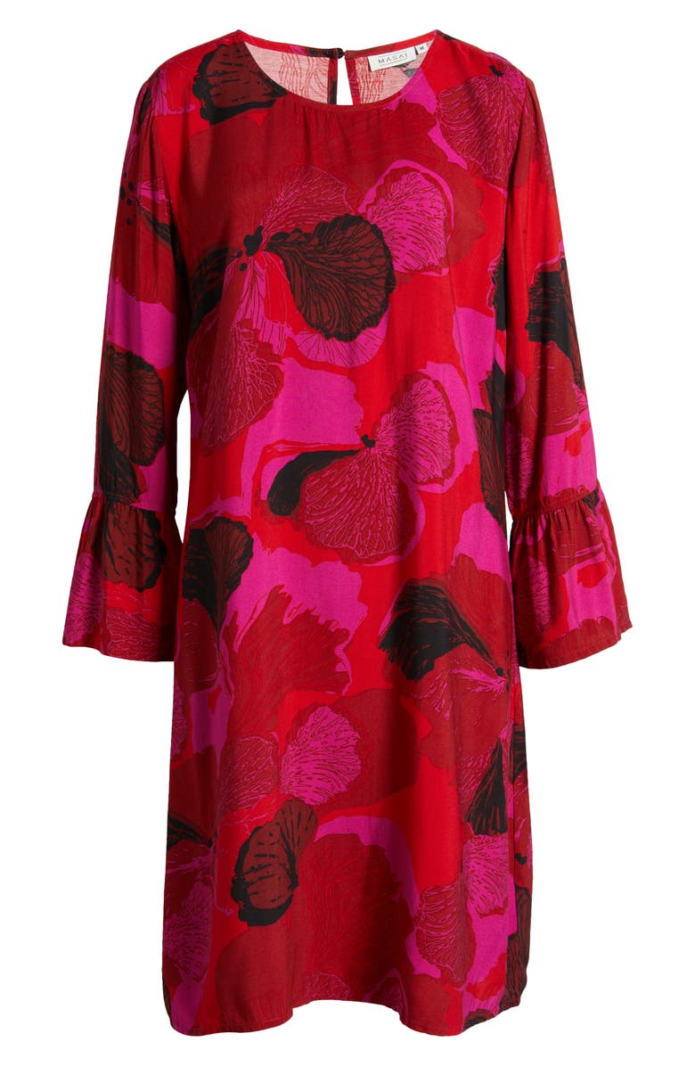Masai Copenhagen Novella Floral Long Sleeve Shift Dress, Alternate, color,