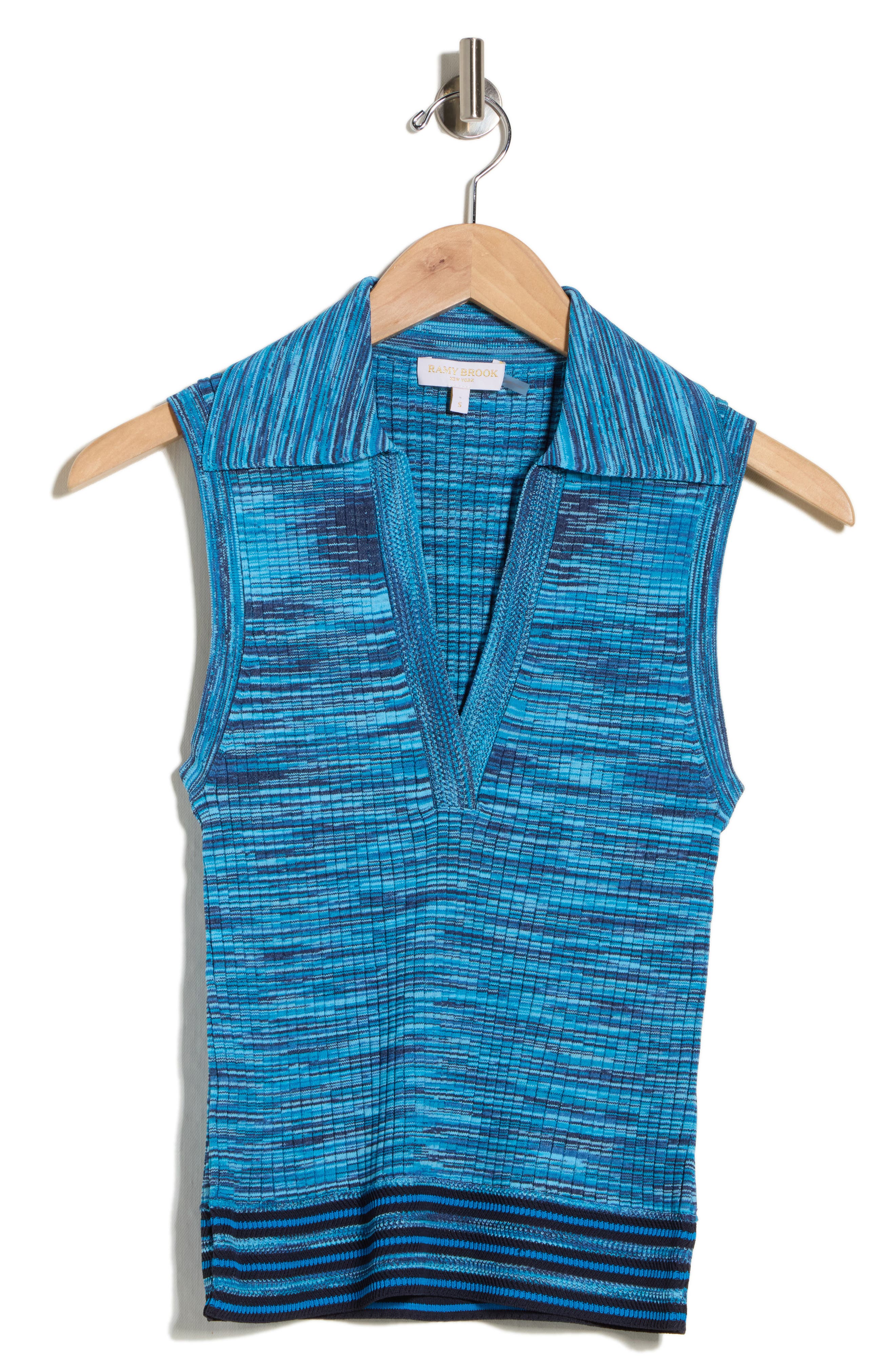 Ramy Brook Birdie Collared Sweater Tank