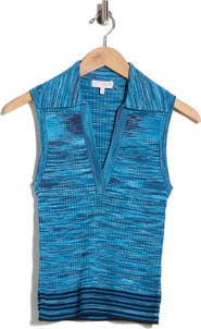 Ramy Brook Birdie Collared Sweater Tank