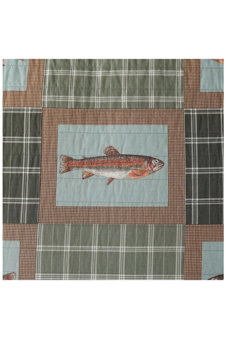 Trout Lake Quilt Set, Alternate, color, OLIVE GREEN/ OAK