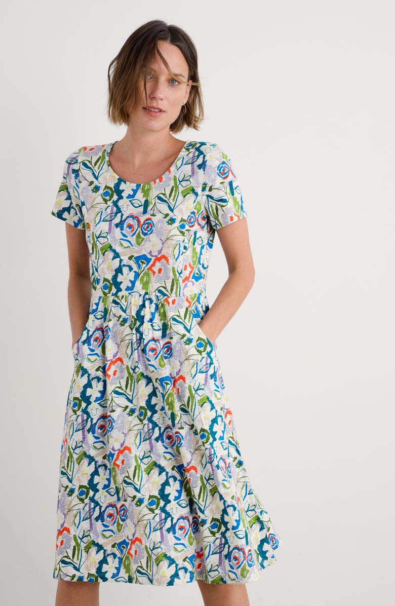 Seasalt Cornwall Enor Organic Cotton Fit & Flare Dress, Alternate, color,