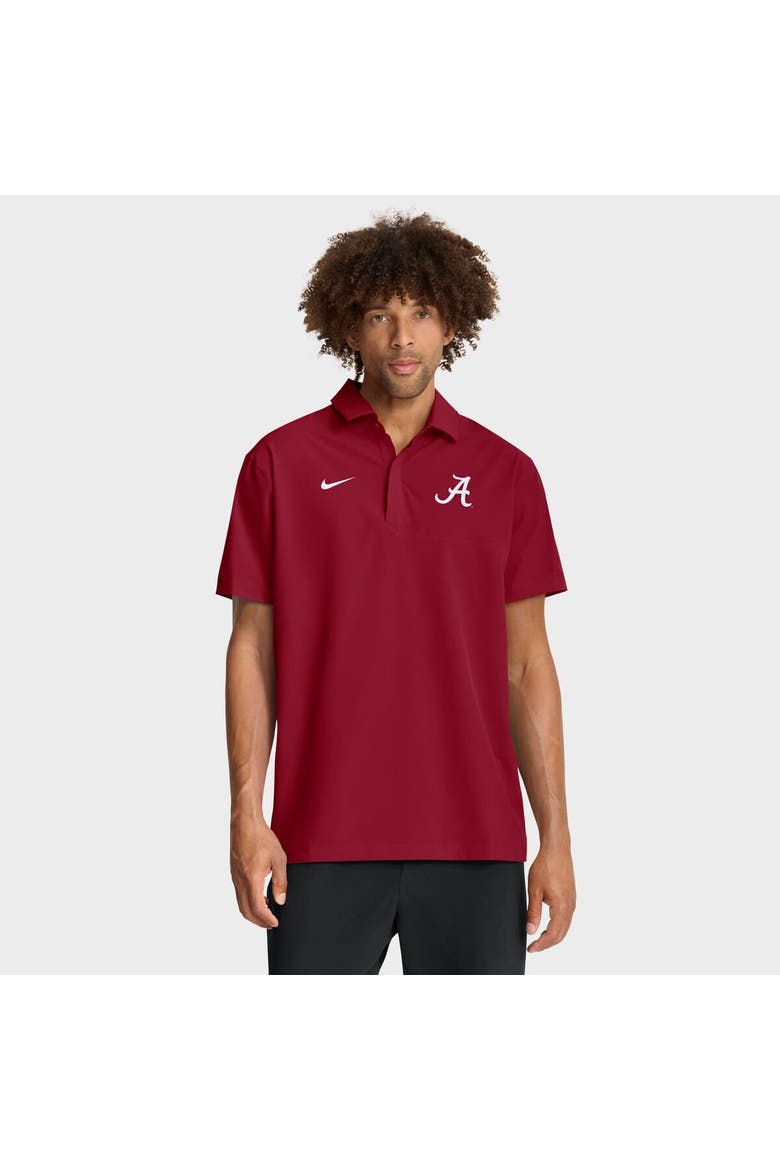 Men's Nike Crimson Alabama Crimson Tide 2025 Coaches Sideline Polo, Main, color, Crimson