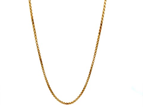 14K Box Link 2mm 20in 5g Chain Necklace