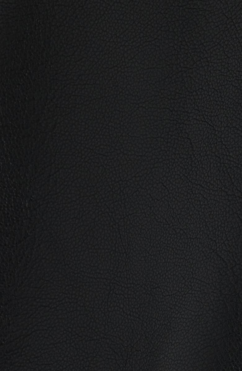 Sam Edelman Mixed Media Faux Shearling Puffer Coat with Removable Hood, Alternate, color, Black