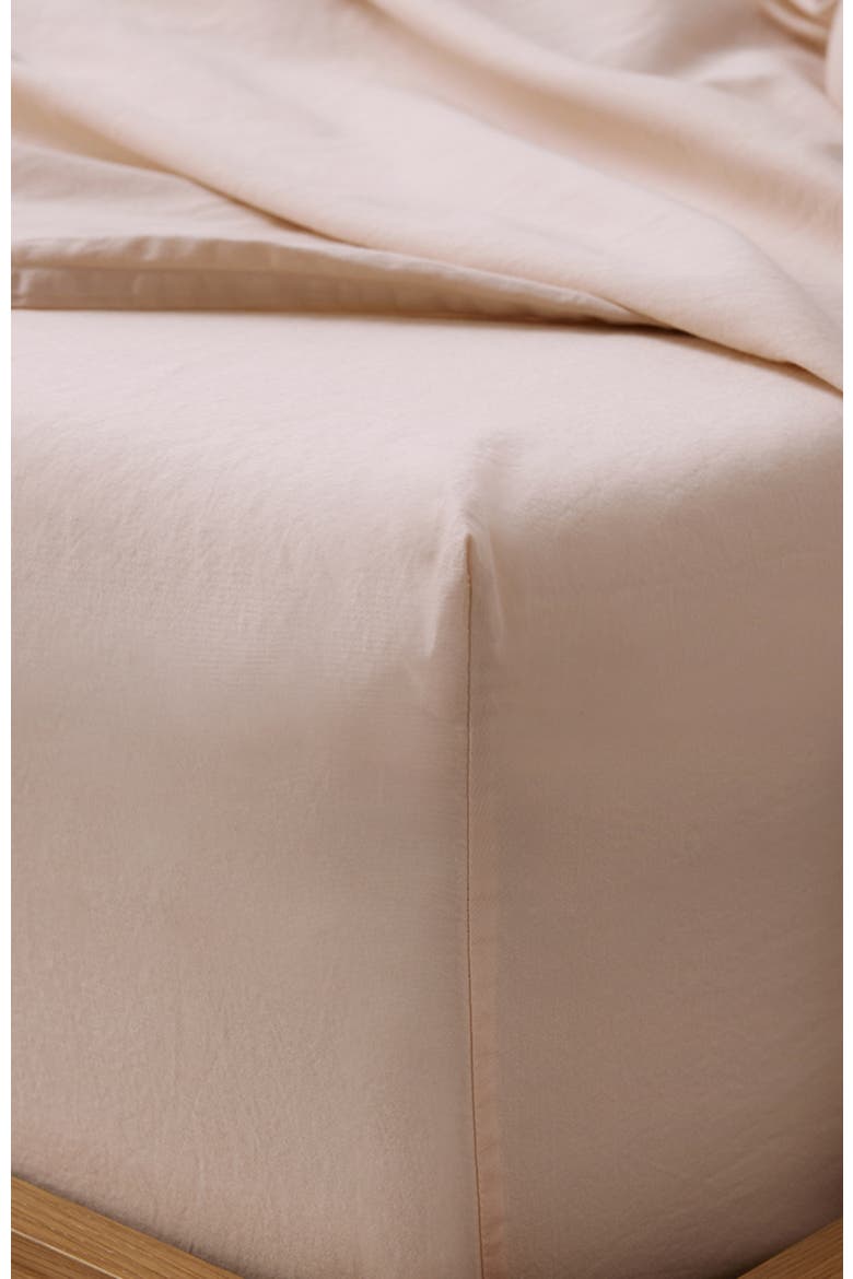 Organic Room Service Sateen Fitted Sheet, Alternate, color, Spanish Villa