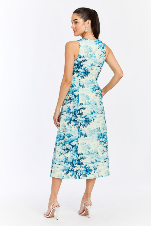 Mestiza New York Louisa Midi Dress In Blue