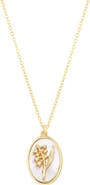 Set & Stones Katrina Birth Flower Pendant Necklace