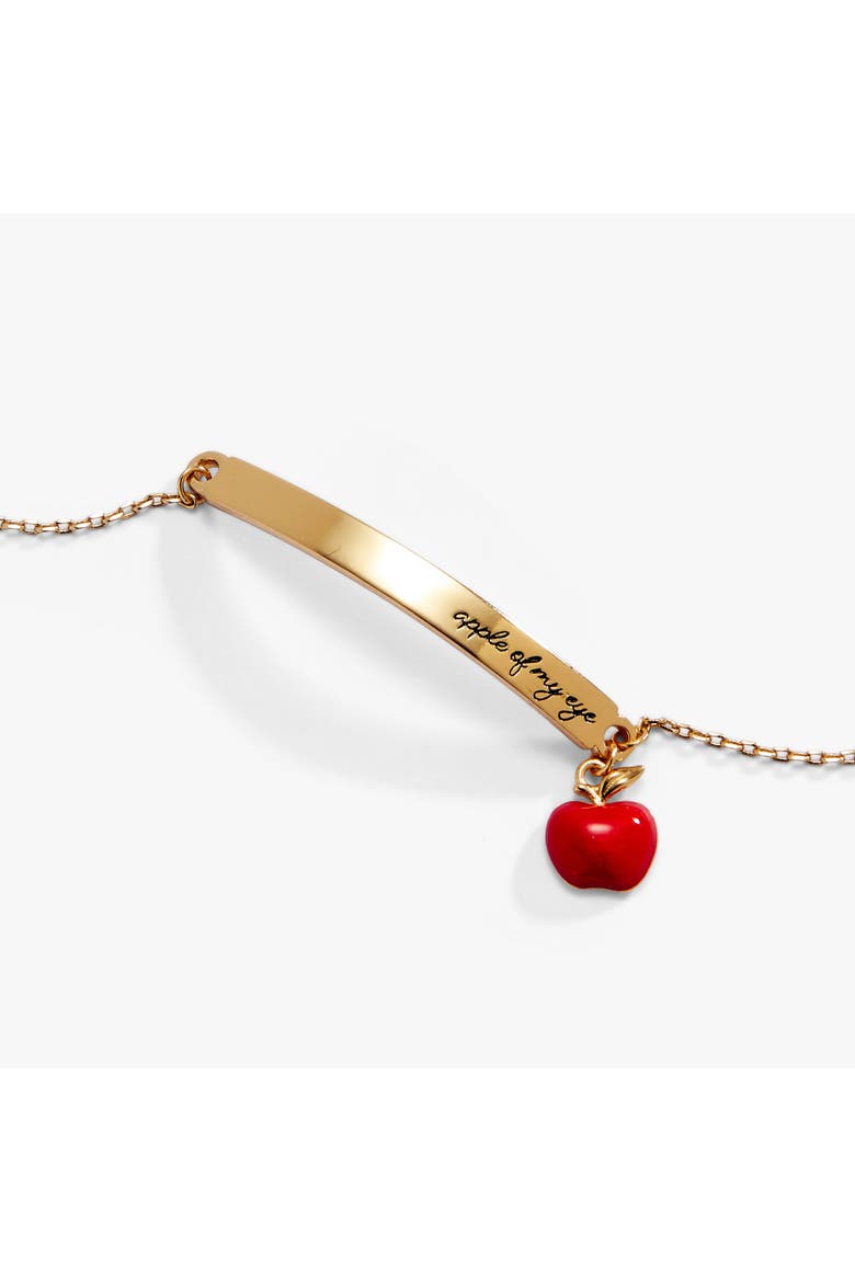 'Apple of My Eye' Linear Bracelet, Alternate, color, Gold