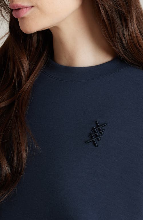 Shop Rhone Dreamglow Oversize Sweatshirt In Navy Blue