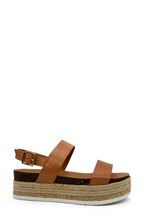 Shop Chelsea Crew Colby Platform Sandal In Tan Leather