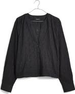 Madewell Long Sleeve Eyelet Top